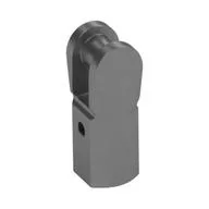 Bar Holder with Hole and Bar Handle, Metallic Silver