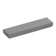Tile 1 x 4 with Groove, Metallic Silver