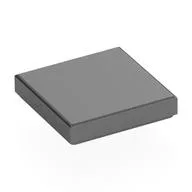 Tile 2 x 2 with Groove, Metallic Silver