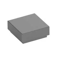 Tile 1 x 1 with Groove, Metallic Silver