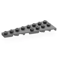 Wedge Plate 8 x 3, 8° Left, Metallic Silver