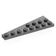 Wedge Plate 8 x 3, 8° Right, Metallic Silver
