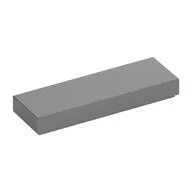 Tile 1 x 3, Metallic Silver