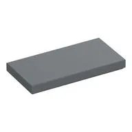 Tile 2 x 4 with Groove, Metallic Silver