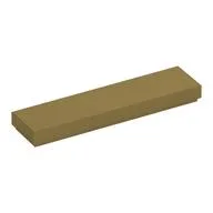 Tile 1 x 4 with Groove, Metallic Gold