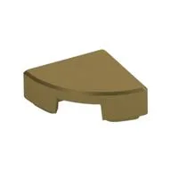 Tile Round 1 x 1 Quarter, Metallic Gold