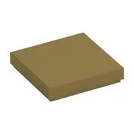 Tile 2 x 2 with Groove, Metallic Gold