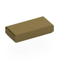 Tile 1 x 2 with Groove, Metallic Gold