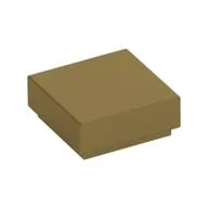 Tile 1 x 1 with Groove, Metallic Gold