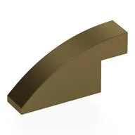 Brick Curved 1 x 4 x 1 2/3 No Studs, Metallic Gold