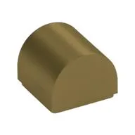 Brick Curved 1 x 1 x 2/3 Double Curved Top, No Studs, Metallic Gold