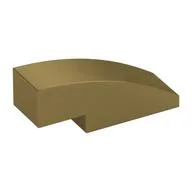 Brick Curved 3 x 1 No Studs, Metallic Gold
