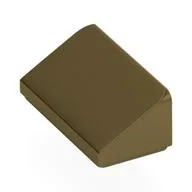 Brick Sloped 30° 1 x 2 x 2/3, Metallic Gold
