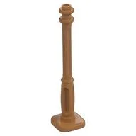 Lamp Post 2 x 2 x 7 with 4 Base Flutes, Medium Nougat