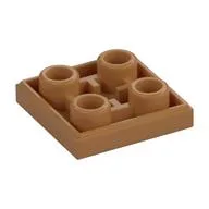 Tile Special 2 x 2 Inverted, Medium Nougat