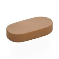 Tile Round 1 x 2, Medium Nougat