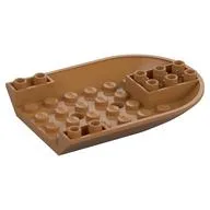 Aircraft Fuselage Curved Forward 6 x 8 Bottom, Medium Nougat