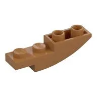 Brick Curved Inverted 4 x 1, Medium Nougat