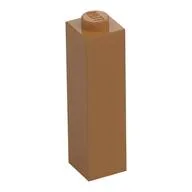 Brick 1 x 1 x 3, Medium Nougat