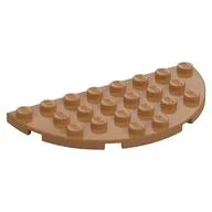 Plate Round Half 4 x 8, Medium Nougat