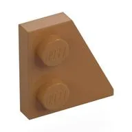 Wedge Plate 2 x 2 Right, Medium Nougat