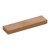 Tile 1 x 4 with Groove, Medium Nougat