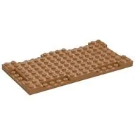 Plate Special 8 x 16 x 2/3 with Six Recessed Edges, Medium Nougat
