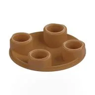 Plate Round 2 x 2 with Rounded Bottom [Boat Stud], Medium Nougat