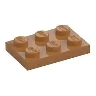 Plate 2 x 3, Medium Nougat