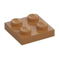 Plate 2 x 2, Medium Nougat