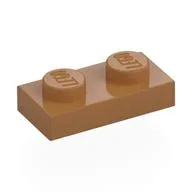 Plate 1 x 2, Medium Nougat