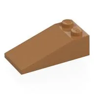 Brick Sloped 18° 4 x 2, Medium Nougat