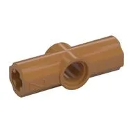 Technic Axle and Pin Connector Angled #2 - 180°, Medium Nougat