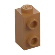Brick Special 1 x 1 x 1 2/3 with Studs on 1 Side, Medium Nougat