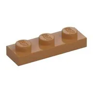 Plate 1 x 3, Medium Nougat
