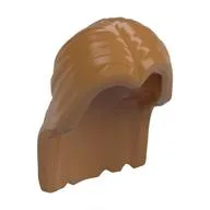 Hair Long Parted in Center, Medium Nougat