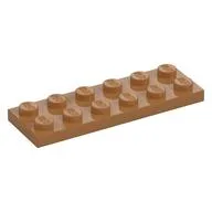 Plate 2 x 6, Medium Nougat