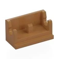 Hinge Brick 1 x 2 Base, Medium Nougat