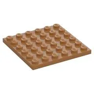 Plate 6 x 6, Medium Nougat