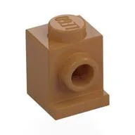 Brick Special 1 x 1 with Headlight, Medium Nougat