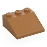 Brick Sloped 33° 3 x 3, Medium Nougat