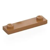 Plate Special 1 x 4 with 2 Studs with Groove [New Underside], Medium Nougat