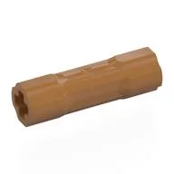 Technic Driving Ring Connector Smooth [2 rounded and 2 flat side walls], Medium Nougat