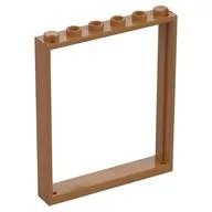 Door Frame 1 x 6 x 6, Medium Nougat