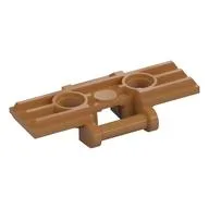 Technic Link Tread Wide with Two Pin Holes, Soft Plastic, Medium Nougat