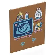 Glass for Frame 1 x 6 x 6 with Shelves, Sonogram, Bunny Clock, Jars, Flowers Print, Medium Nougat