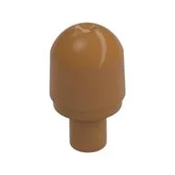 Light Cover with Internal Bar / Bionicle Barraki Eye with Hole in Bar, Medium Nougat