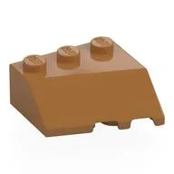 Brick Wedged, Sloped 45° 3 x 3 Left, Medium Nougat