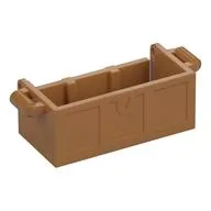 Treasure Chest Bottom with Rear Slots, No Groove, Medium Nougat