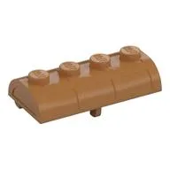 Treasure Chest Lid [Thick Hinge], Medium Nougat